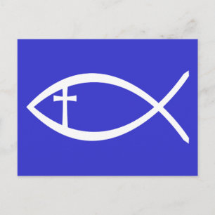 Ichthus Christian Fish Postcard
