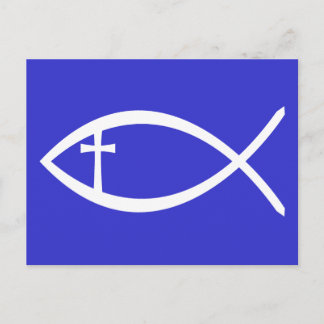 Ichthus Christian Fish Postcard
