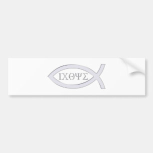 Ichthus - Christian Fish Symbol Bumper Sticker