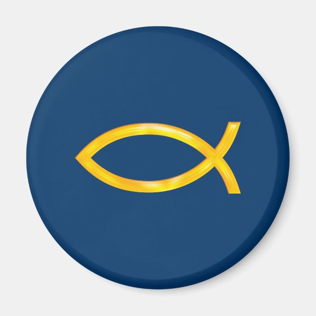 Ichthus - Christian Fish Symbol Magnet (Front)