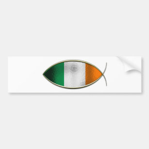 Ichthus - Irish Flag Bumper Sticker