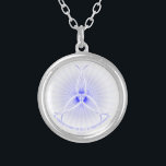 Ichthus Trinity Silver Plated Necklace<br><div class="desc">Trinity symbol made of three Ichthus with a Cross in the centre and the phrase "in nomine Patris et Filii et Spiritus Sancti" which is latin for in the name of the Father,  and of the Son,  and of the holy Spirit</div>