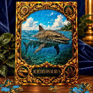 Ichthyosaurus, Jewelled Heirloom Art Jigsaw Puzzle