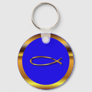 Ichthys Blue-Gold Keychain