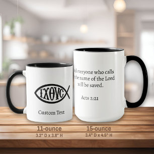 Ichthys Christian Symbol Mug