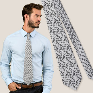 Ichthys Christian Symbol Pattern Tie