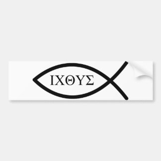 Ichthys (symbol) bumper sticker