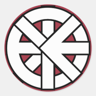 Ichthys Wheel Symbol Classic Round Sticker