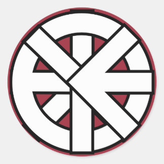 Ichthys Wheel Symbol Classic Round Sticker