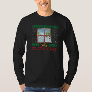 Icicle Snowman X Mas Christmas Baby It's Cold Outs T-Shirt