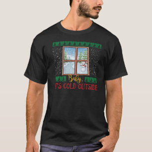 Icicle Snowman X Mas Christmas Baby It's Cold Outs T-Shirt