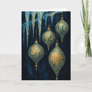 Icicles and Ornaments Card