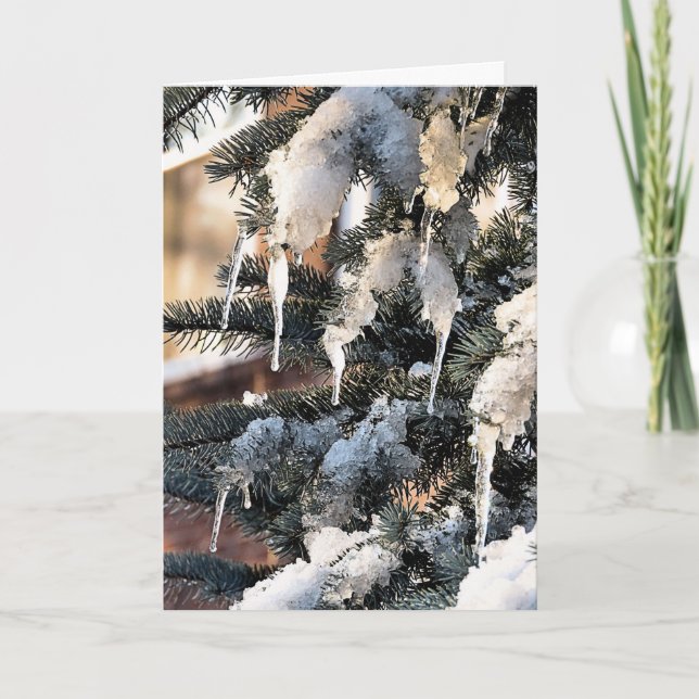 Icicles Holiday Card (Front)