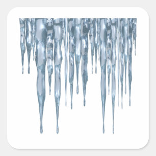 Icicles Square Sticker