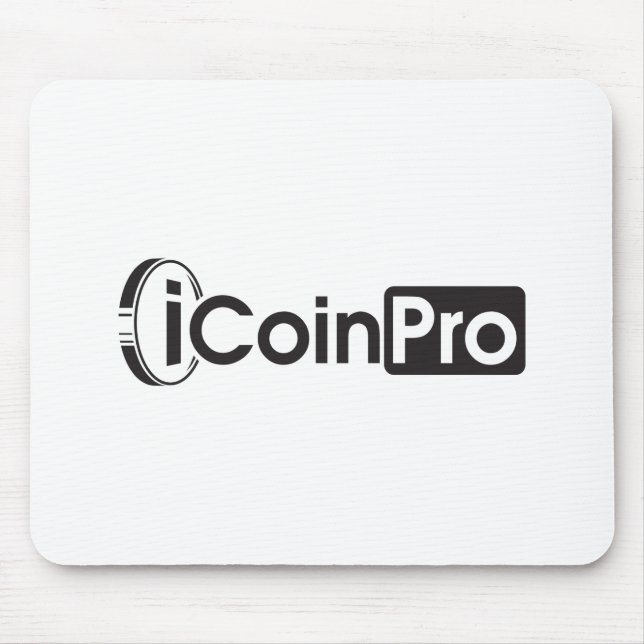 iCoinProLogo Black Mouse Pad (Front)