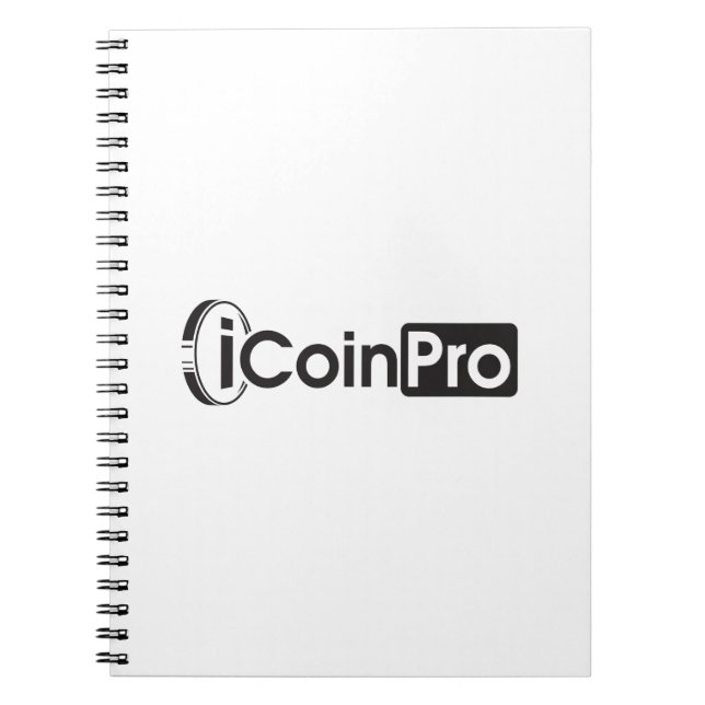 iCoinProLogo Black Notebook (Front)