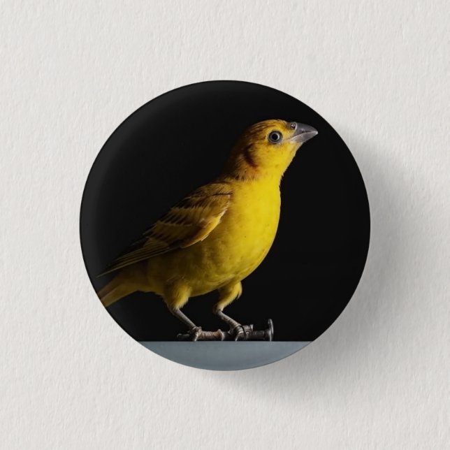 Icon: canary 3 cm round badge (Front)