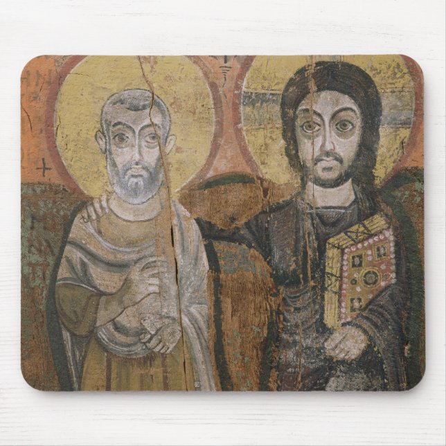 Icon depicting Abbott Mena with Christ Mouse Pad (Front)