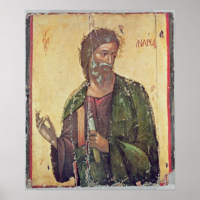 Icon depicting St. Andrew Poster (Front)