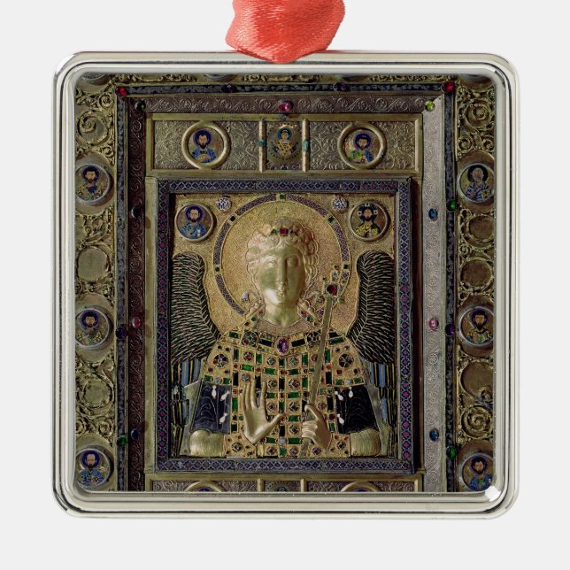 Icon depicting the Archangel Michael Metal Ornament (Front)