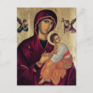 Icon depicting the Holy Mother of the Passion Postcard