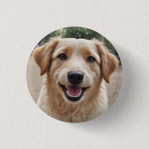Icon: dog smile 3 cm round badge
