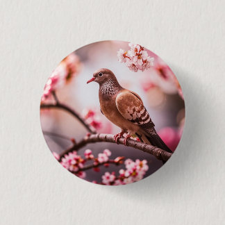 Icon: dove 3 cm round badge