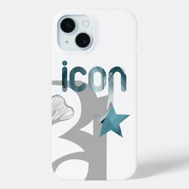ICON iPhone Cases Trend Abstract Blue Ocean  (Back)