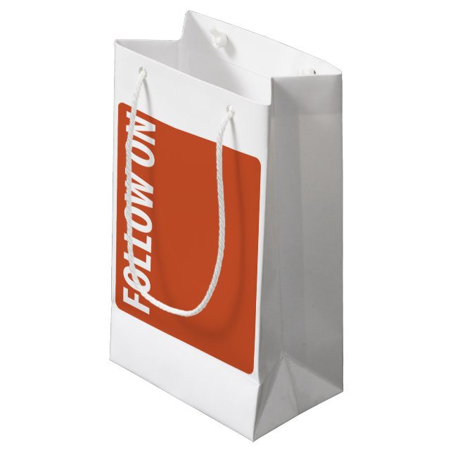Icon & Logo Button Gift Bag (Front Angled)