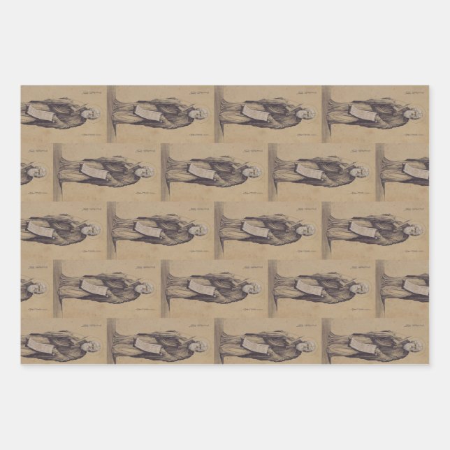 Icon of Saint Elijah the Prophet Holy Art Wrapping Paper Sheet (Front)