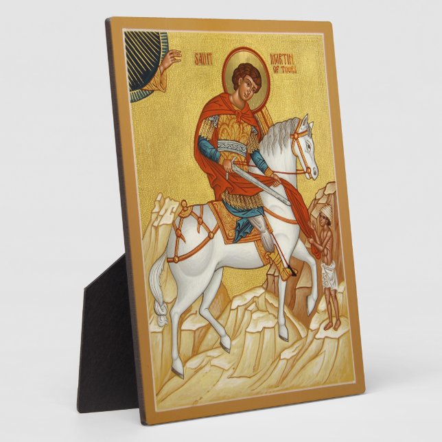 Icon of Saint Martin of Tours Plaque (Side)