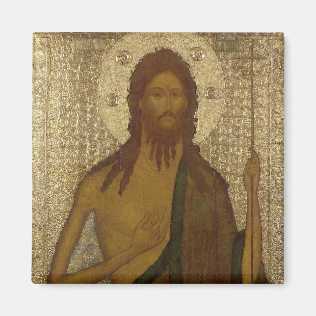 Icon of St. John the Forerunner Magnet (Front)