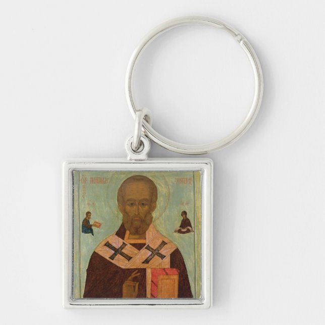 Icon of St. Nicholas Key Ring (Front)