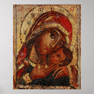 Icon of the Mother of God of Korsun Poster