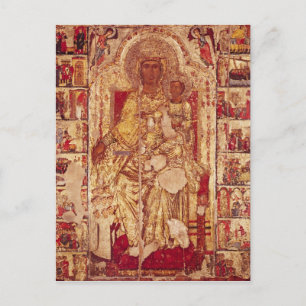 Icon of the Virgin and Child, c.1300 Postcard