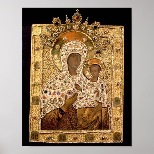 Icon of the Virgin, Smolenskaja monastery Poster (Front)