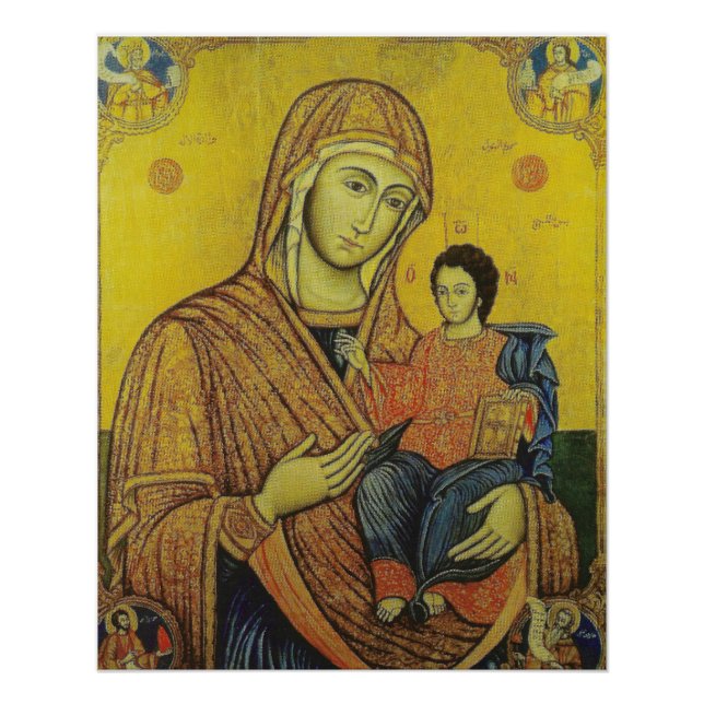 Icon of Virgin Mary Poster (Front)
