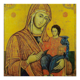 Icon of Virgin Mary Poster