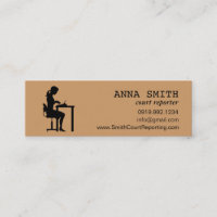 Icon Silhouette Court Reporter Typist Secretary