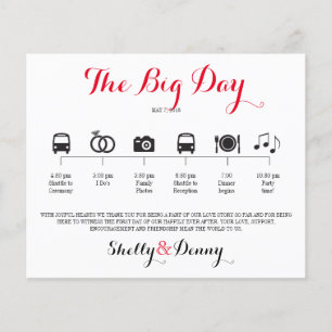 Icon Wedding Itinerary