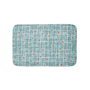 Iconic 1950's Atomic Starburst Retro Design Bath Mat