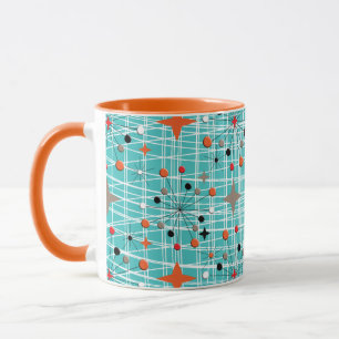 Iconic 1950's Atomic Starburst Retro Design Mug