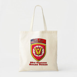 Iconic 59th Ordnance Nuclear Brigade Tote Bag