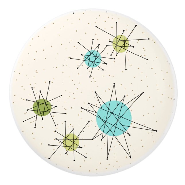 Iconic Atomic Starbursts Ceramic Pull (Front)