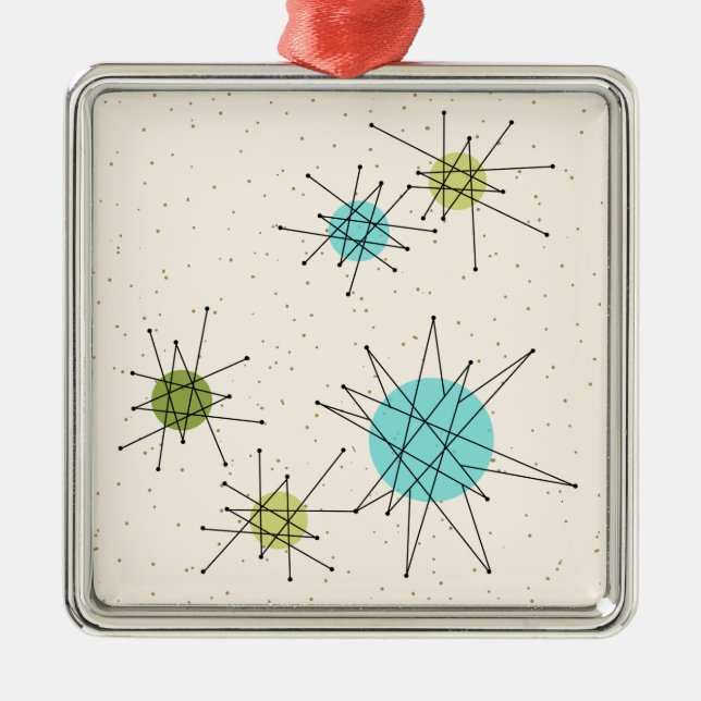 Iconic Atomic Starbursts Christmas Ornament (Front)