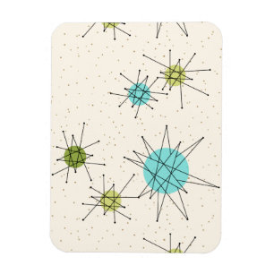 Iconic Atomic Starbursts Flexible Magnet