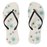 Iconic Atomic Starbursts Flip Flops