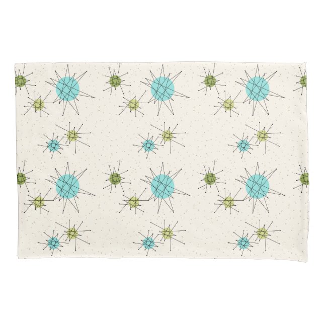 Iconic Atomic Starbursts Pillowcase (Front)