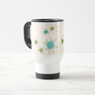 Iconic Atomic Starbursts Travel Commuter Mug