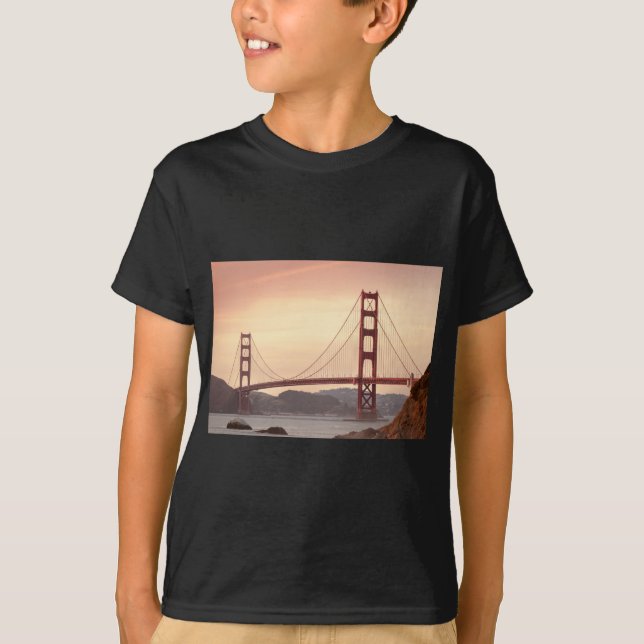 Iconic Bridge Golden Gate San Francisco California T-Shirt (Front)